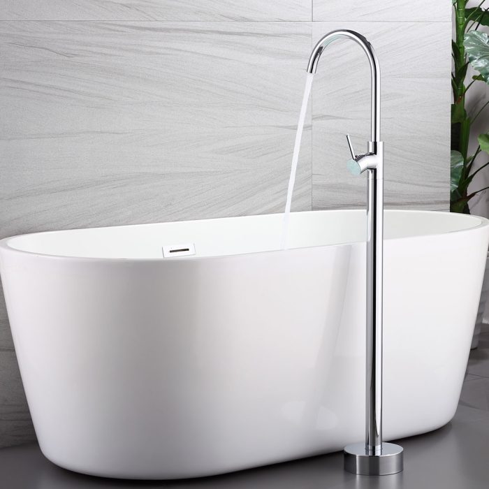Grifo tótem de lavabo exenta/ bañera cromado monomando - Serie Ebro - immagine 4