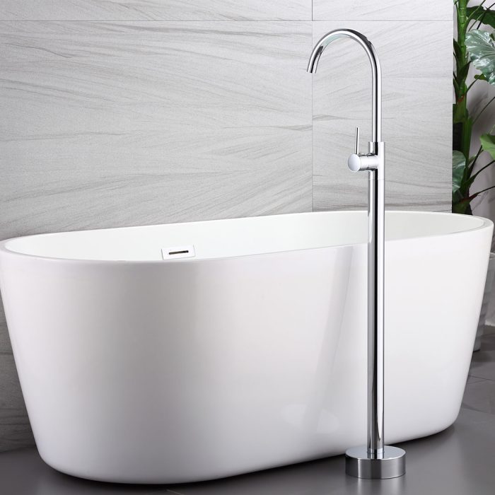 Grifo tótem de lavabo exenta/ bañera cromado monomando - Serie Ebro - immagine 5