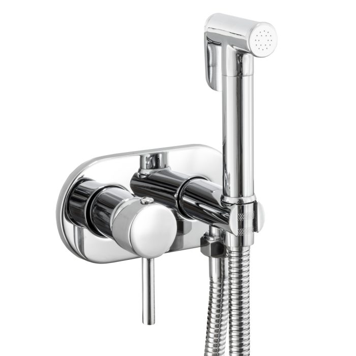 Mitigeur pour bidet encastré rond chromé Serie Jucar
