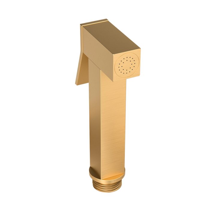 Grifo de bidet empotrado cuadrado oro mate con protección PVD - Serie Tajo – Image 3