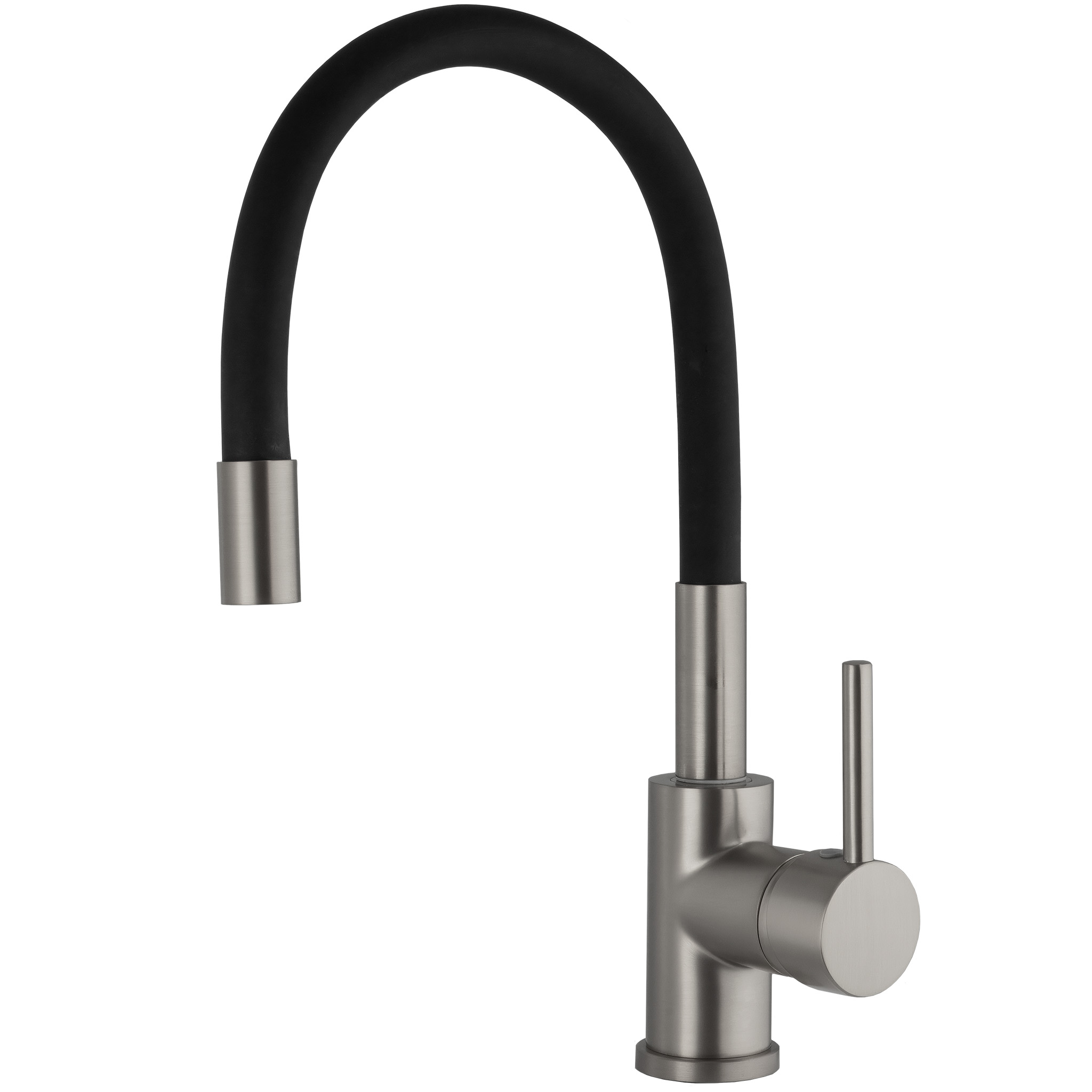 Grifo de cocina Manzanares gun metal/negro