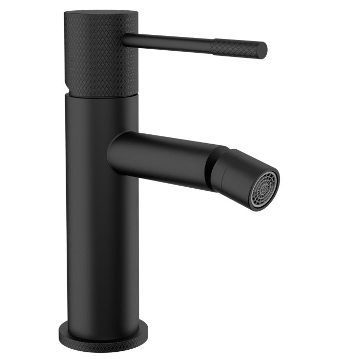 Grifo de bidé monomando caño recto acabado maneta luxury negro mate - Serie Casares
