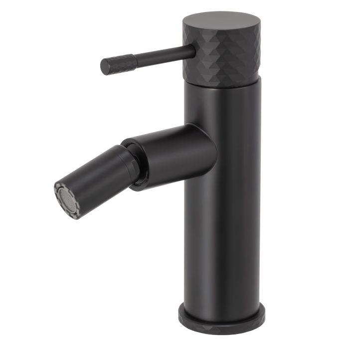 Grifo de bidé monomando acabado maneta luxury negro mate - Serie Oda