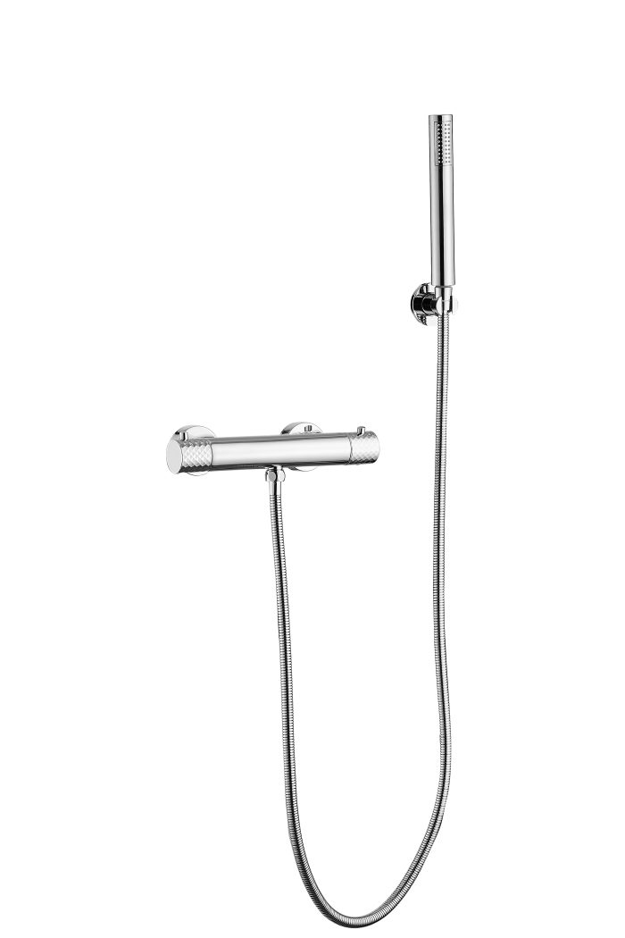 Grifo de ducha termostático cromado maneta luxury - Serie Birim