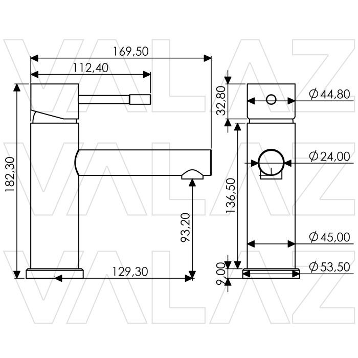 Grifo de lavabo  monomando acabado maneta luxury negro mate - Serie Birim - immagine 2