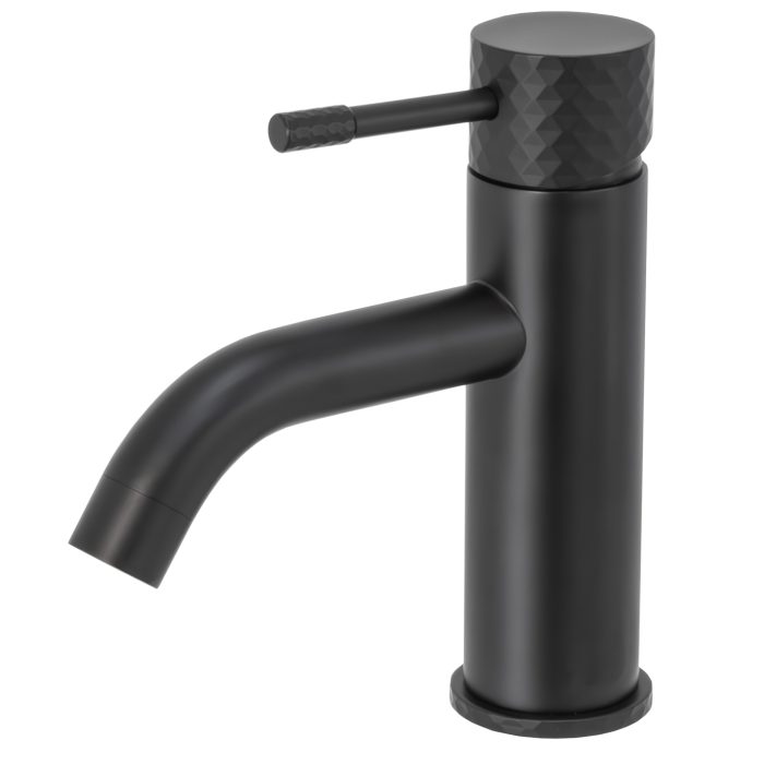 Grifo de lavabo monomando acabado maneta luxury negro mate - Serie Oda