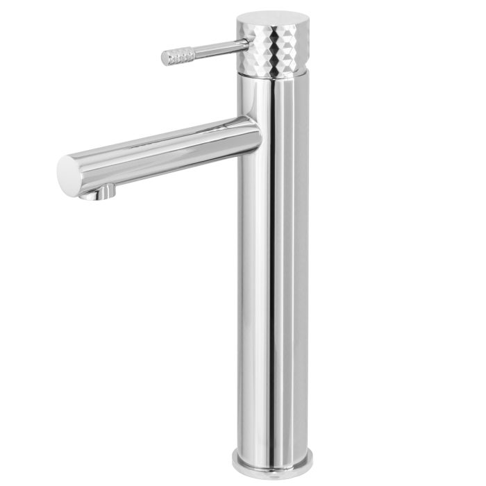 Grifo de lavabo alto monomando acabado maneta luxury cromado para pica - Serie Birim