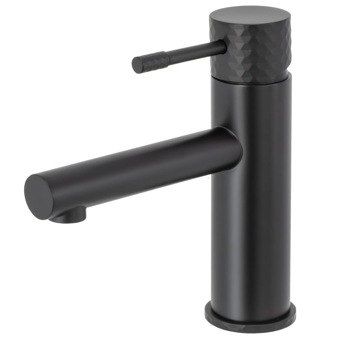 Grifo de lavabo  monomando acabado maneta luxury negro mate - Serie Birim