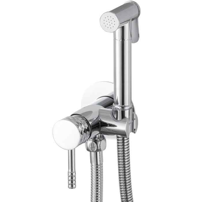 Grifo de bidet empotrado redondo cromado acabado maneta luxury - Serie Ofin