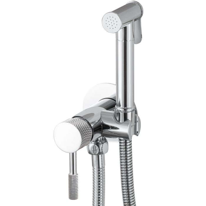Grifo de bidet empotrado redondo cromado acabado maneta luxury - Serie Torina