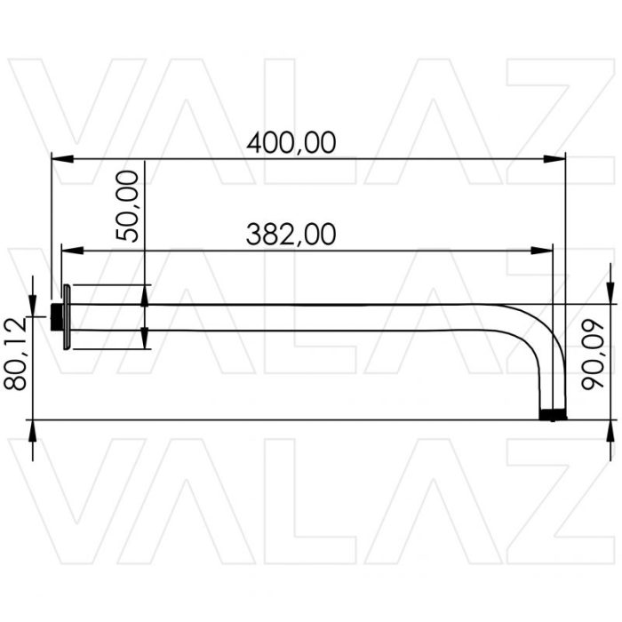 Soporte pared redondo oro mate con protección PVD - immagine 2