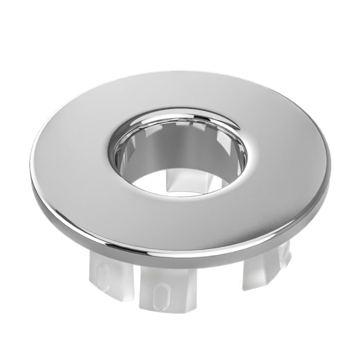 Embellecedor rebosadero lavabo color cromado