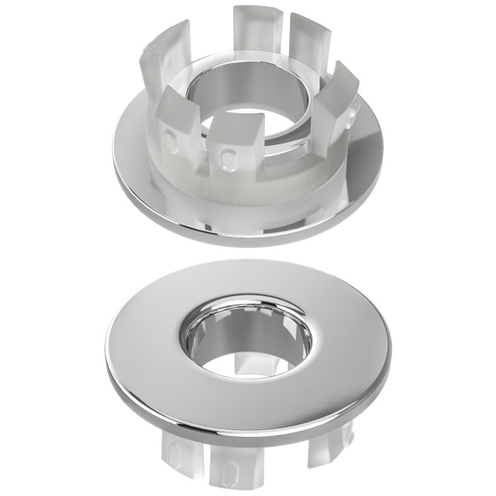 Embellecedor rebosadero lavabo color cromado - immagine 3
