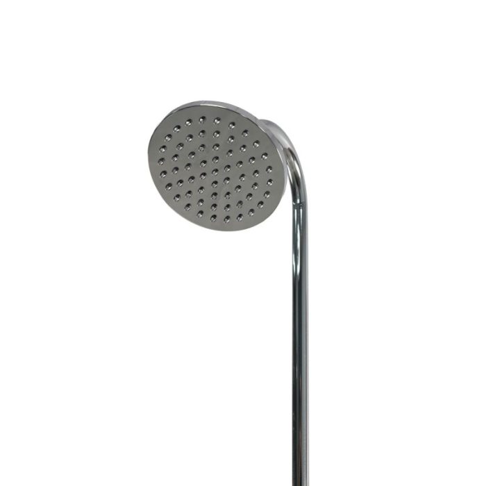 Ducha solar fina exterior de jardín y piscina – acero inoxidable y PVC – depósito 8 litros - Imagen 3