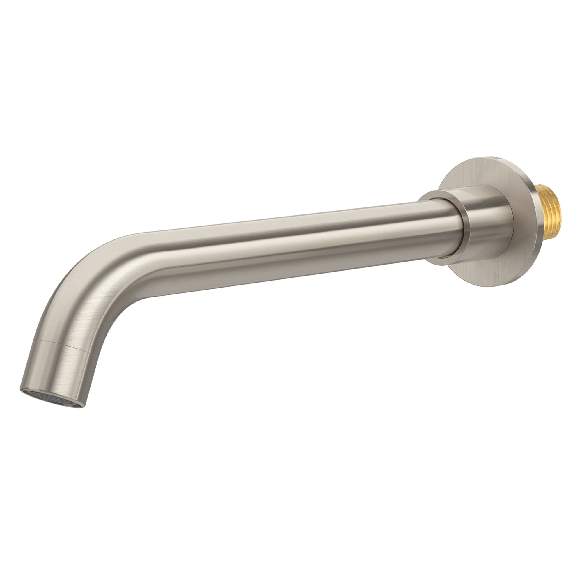 Caño redondo 26cm acero cepillado con rosca 1/2