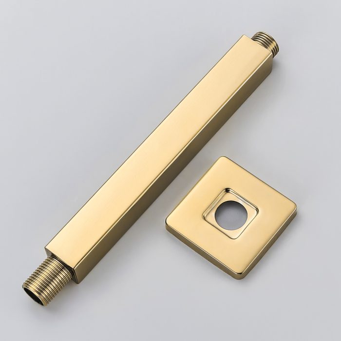 Soporte techo cuadrado oro mate con protección PVD - immagine 2