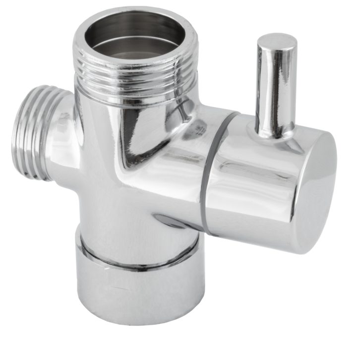 Distribuidor barra de ducha cromado con rosca 1/2