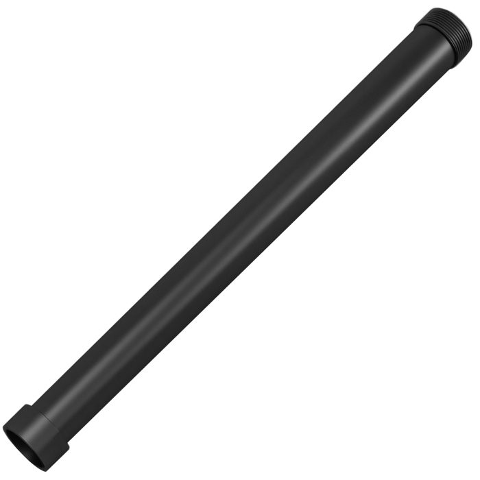 Tubo alargador ducha negro 30 cm