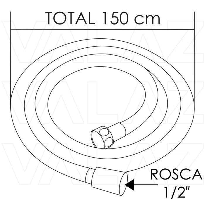 Flexo 150cm pvc cromo - immagine 2