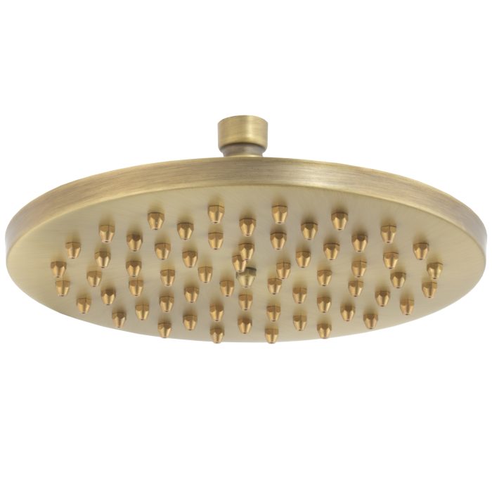 Rociador redondo vintage dorado envejecido 20cm