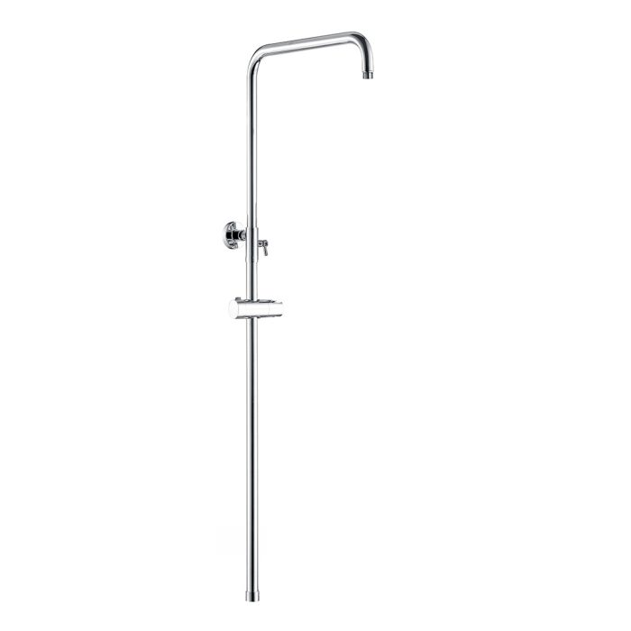 Barra de ducha termostática redonda ajustable hasta 120CM cromada - Serie Birim - Imagen 6