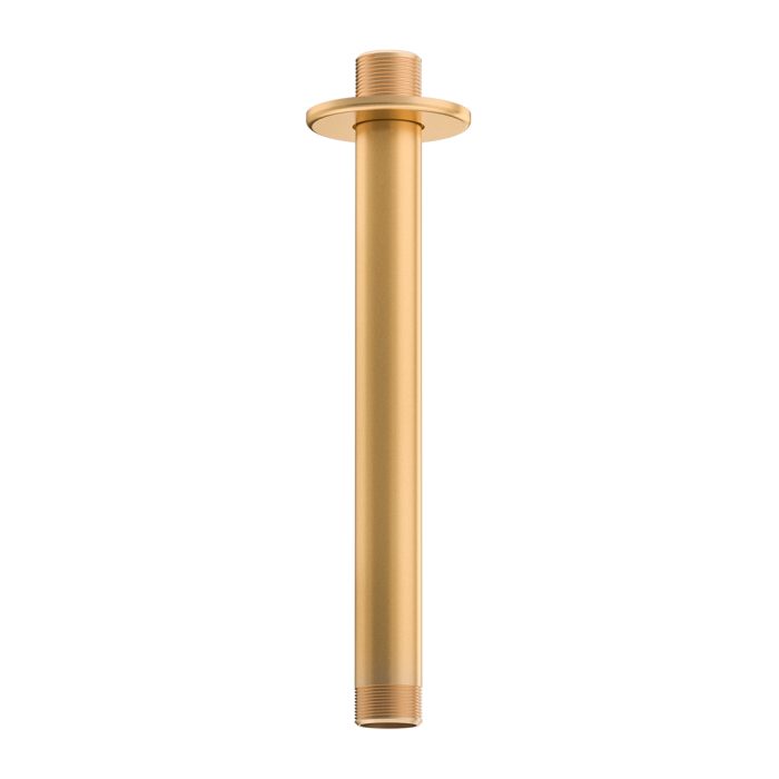 Ducha empotrada de bañera a pared oro mate con protección PVD - Serie Jucar - Image 6