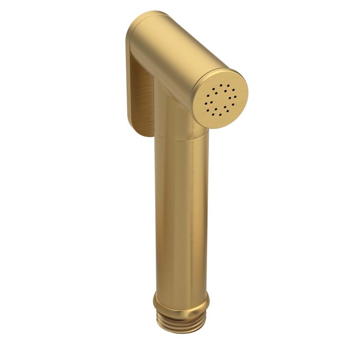 Grifo de bidet empotrado redondo 1 vía dorado cepillado - Serie Guadiana – Image 4
