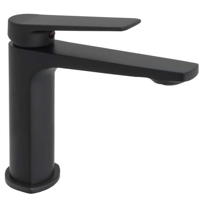 Grifo de lavabo monomando negro mate - Serie Valdivia
