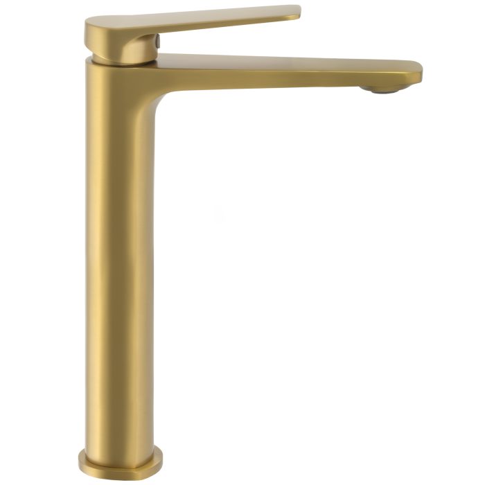 Grifo de lavabo alto pica monomando oro mate - Serie Valdivia - Imagen 3