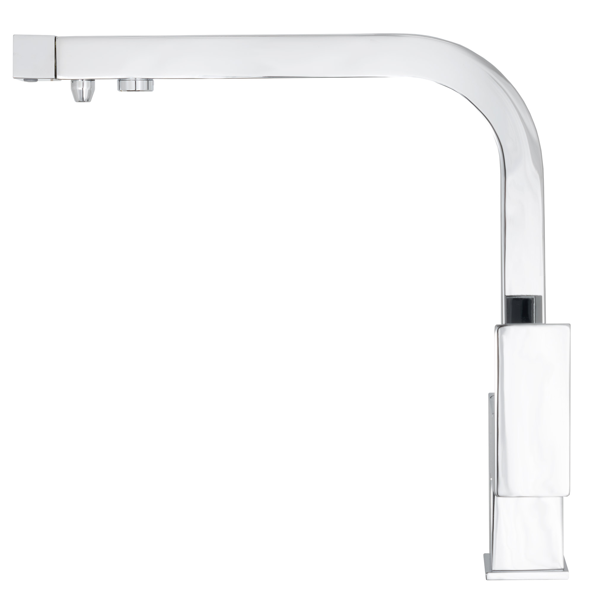 Grifo de cocina monomando 3 vías cuadrado con osmosis en cromado serie Porcos – Image 2
